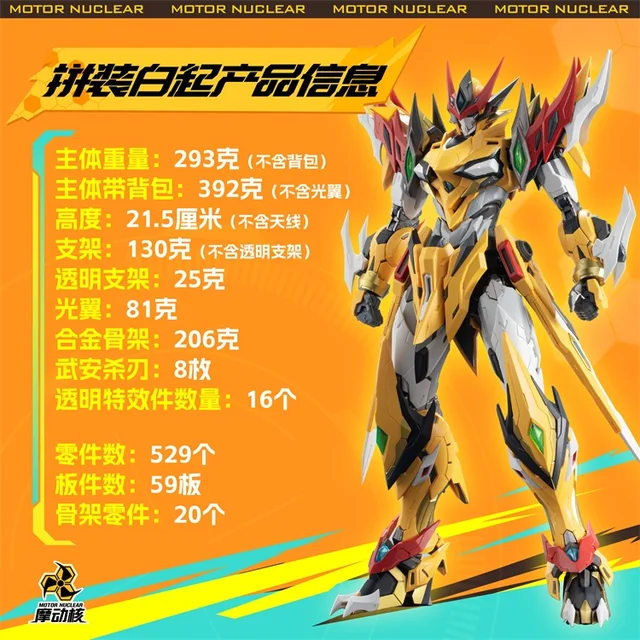 Motor Nuclear BAIQI MNP-XH01 1/100 MG Alloy Skeleton Action