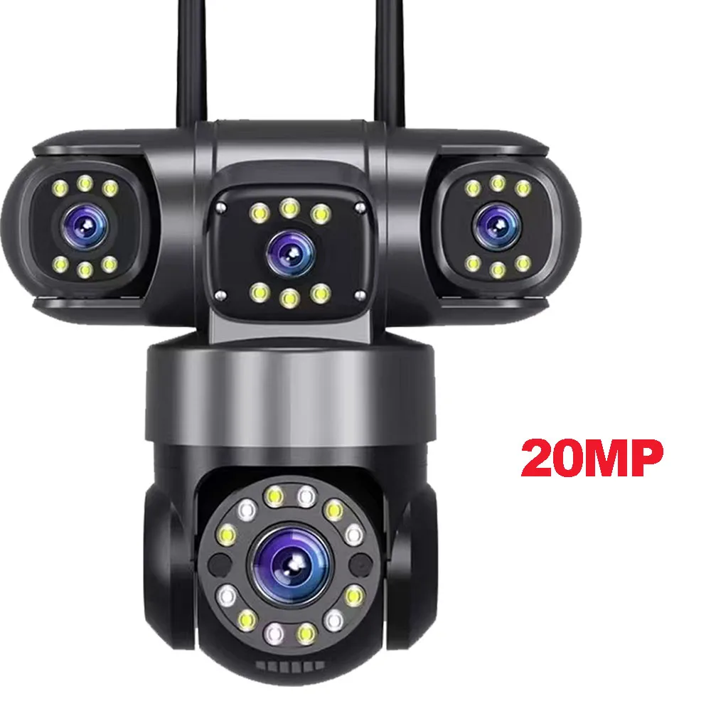 كاميرا 10K 20MP WIFI IP خارجية 4 عدسات 4 شاشات 16X...