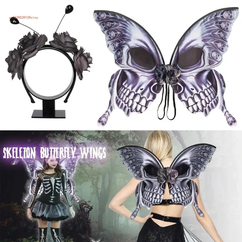 

Costumes Skeleton Butterfly-Wings Headband Stage Performances Props
