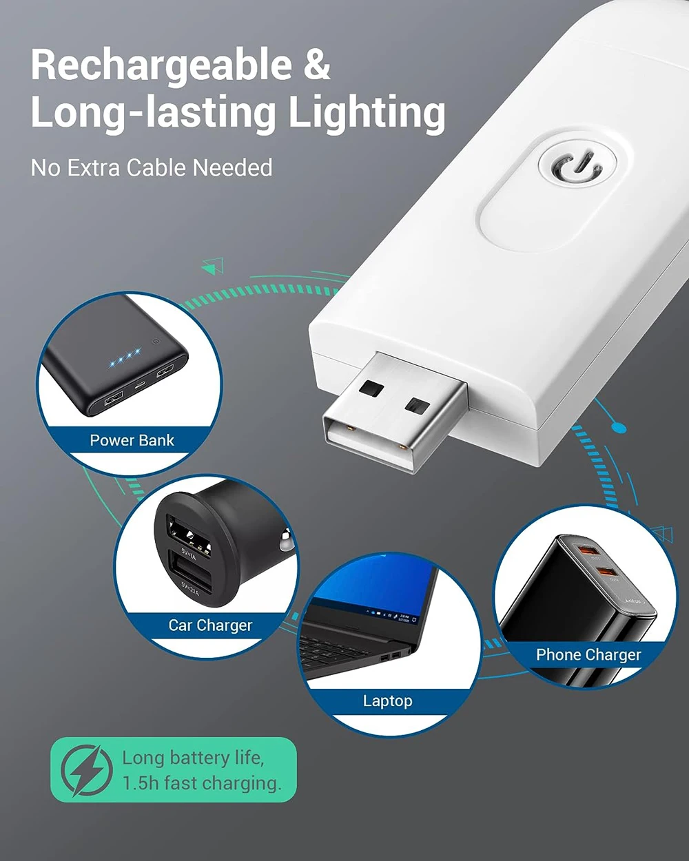 USB 충전식 책 읽기 빛 밝기 조정 가능한 LED 클립 책 빛에 아이 케어 책 램프 아이 읽기 빛