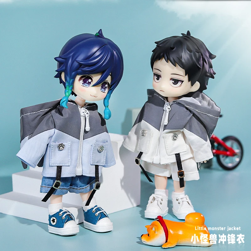 Dolls Accessories Casual Wear Doll Reflective Jacket Sportswear Decoration Ob11 Clothing Cool Handmade Doll Coat Obitsu11 6