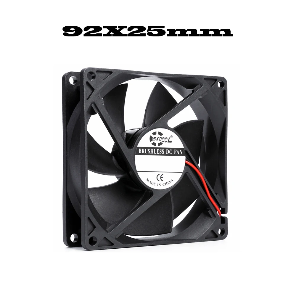 Refrigeração Axial Brushless do Motor Case Ventilador Silencioso 2pin Rolamento Luva 40 mm 50 mm 60 mm 70 mm 80 mm 92 mm 120 mm dc 5v 12v 24v de - Imagem 5