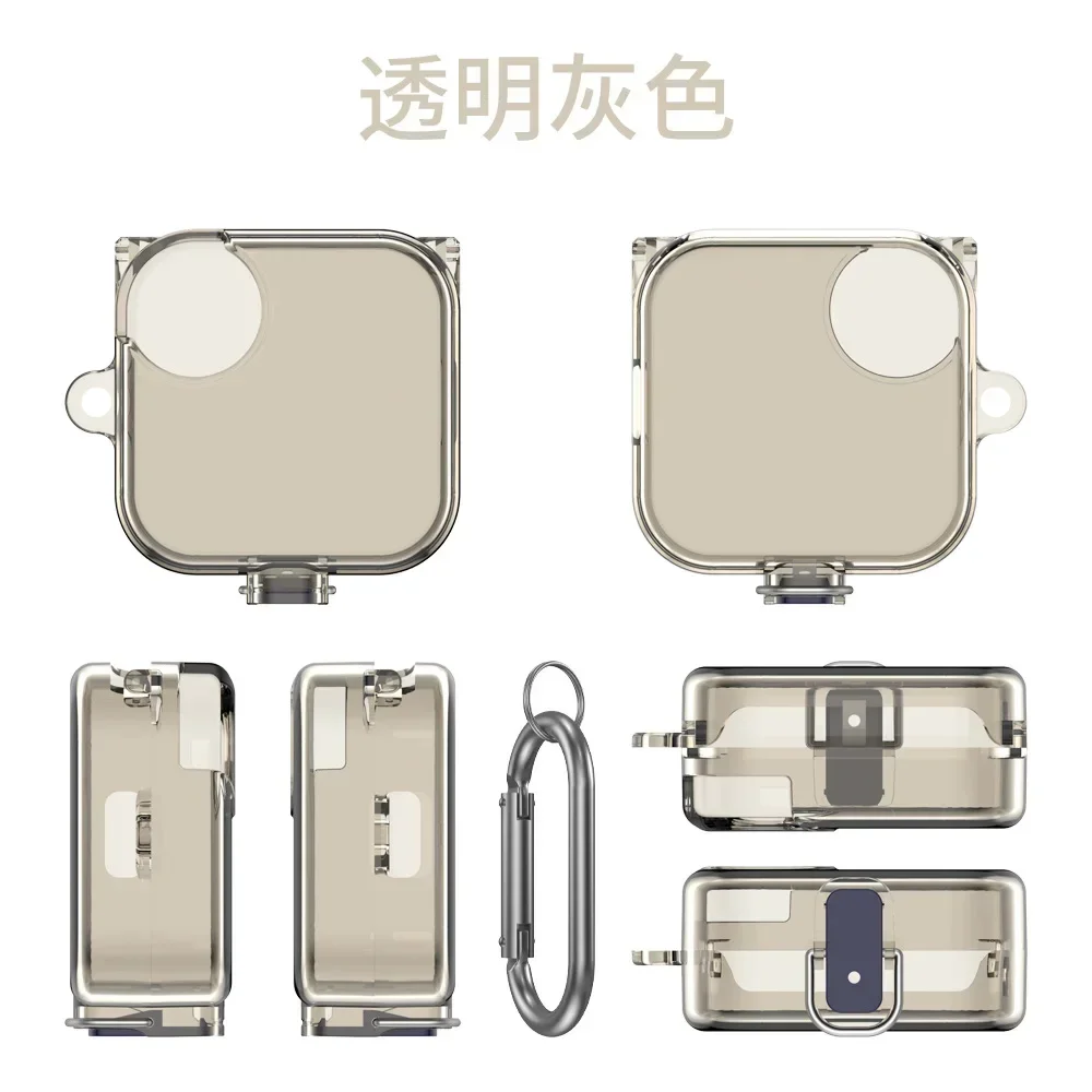 Étui Rigide Transparent Pour CMF By Nothing Buds 2A – Coque PC Avec Loquet Et Crochet Porte-clés – Protection Antichoc