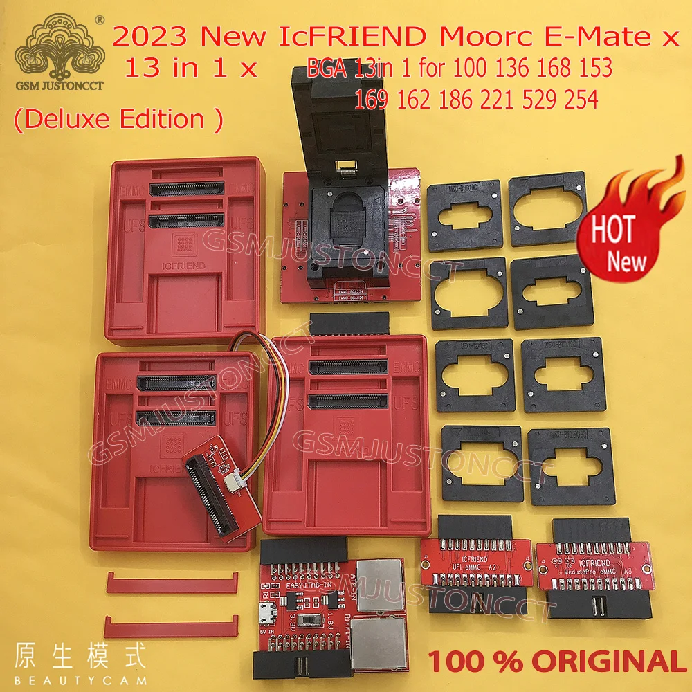

Новинка 2023, высокоскоростная электронная сигарета ICFriend, EMATE EMMC BGA 13 в 1 для 100 168 153 169 162 186 221 529 254 Z3X