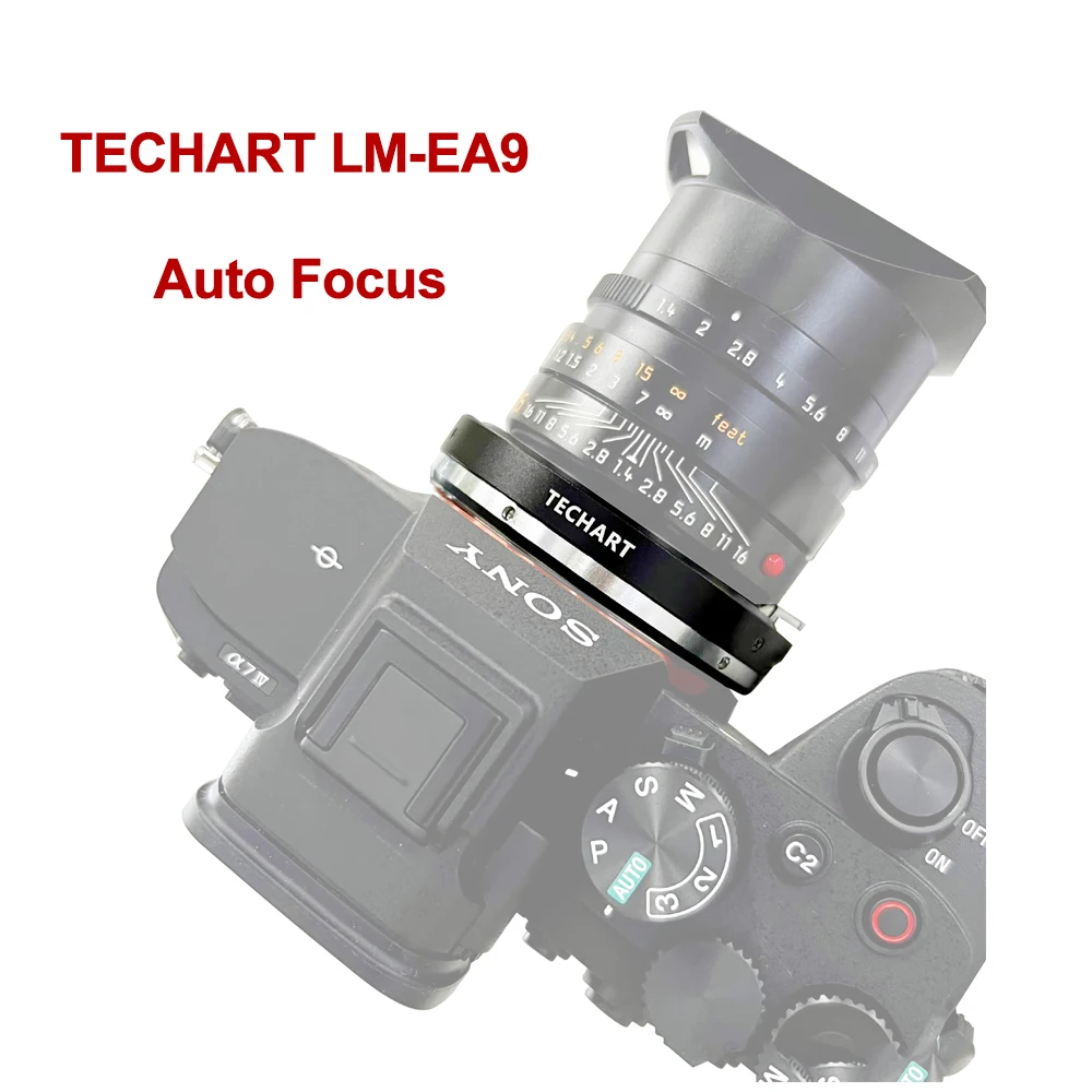 TECHART LM-EA9 Lens Adapter for Leica M mount Lens to Sony A7II A7RII A7R3  A7R4 A9 A7SII Camera Auto Focus Adapter Ring