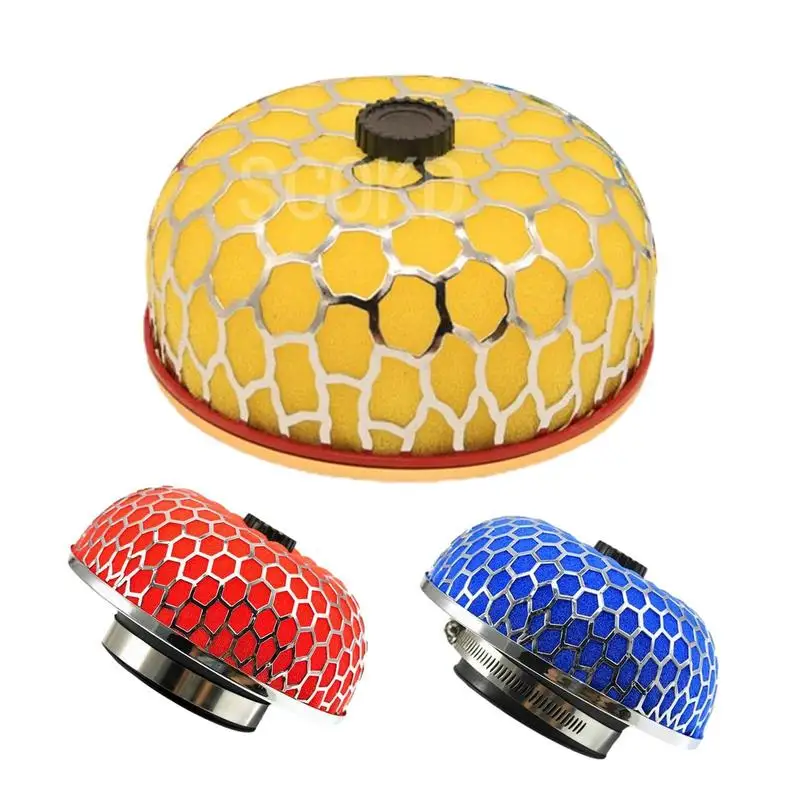 

Автомобильный воздушный фильтр с насадкой в виде гриба, сетчатый воздушный фильтр с высоким потоком, моющийся воздухозаборный фильтр, универсальный губчатый воздушный фильтр с клипсой