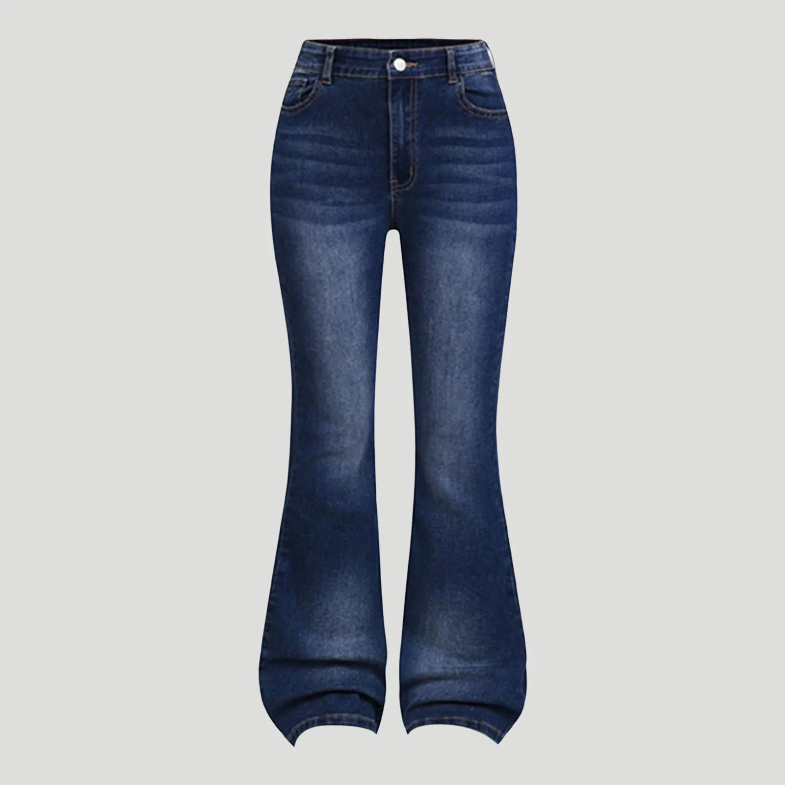 ملابس الفتيات الصغيرات للأطفال توين جينز متوهج طويل جرس سفلي واسع الساق من قماش الدنيم سروال ضيق متوهج سروال فستان للفتيات الصغيرات