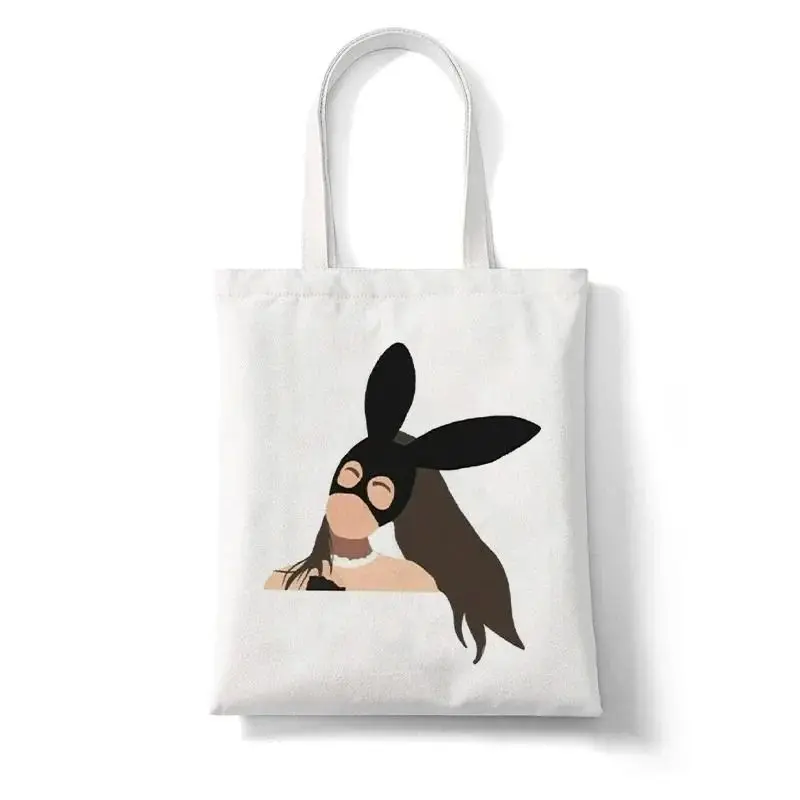 Thank U Shopping Bag Ariana Grande Graphic Shoulder Bags Female Large Capacity Handbags Students Girls Cute Printed Casual Totes 2