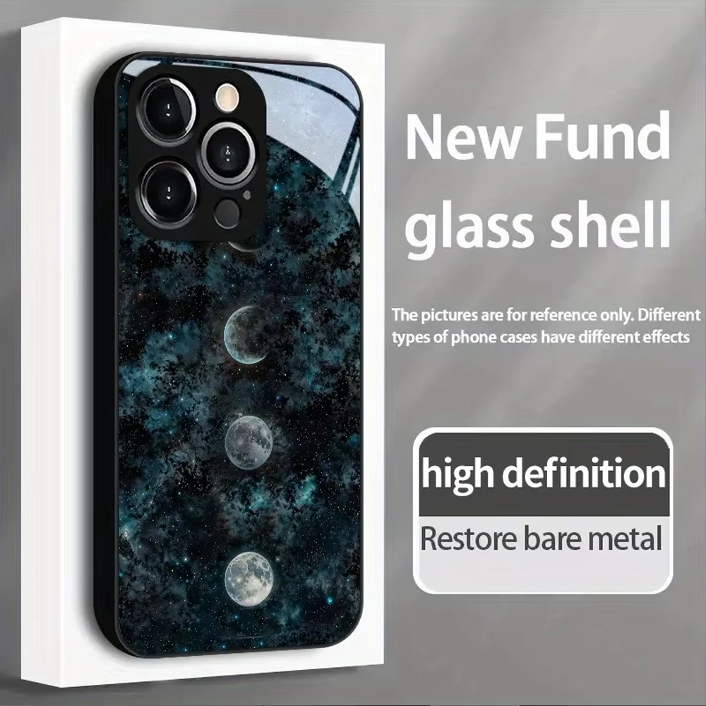 Lunar Phases Glass Frame Phone Case