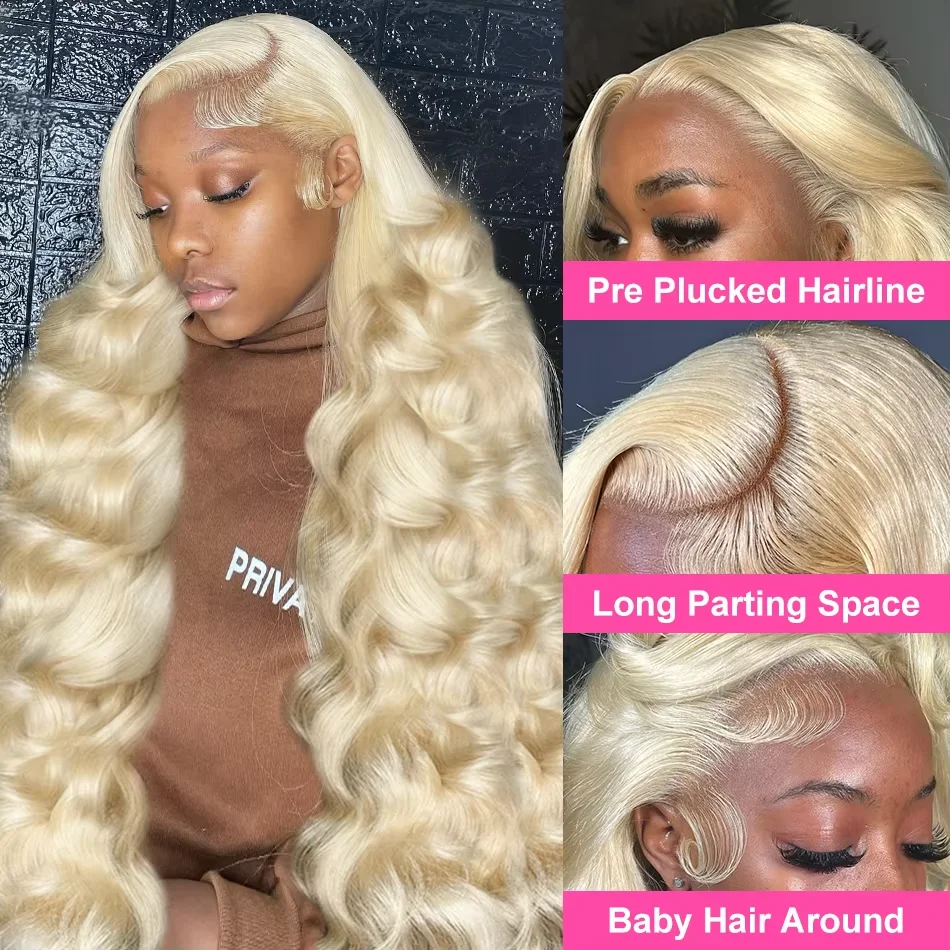 HD Transparent 13x6 613 Body Wave Honey Blonde Lace Frontal Human Hair Wig Brazilian 13x4 Lace Front Wigs For Women