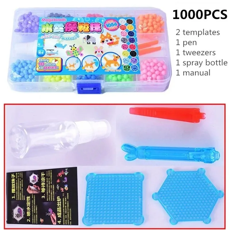 DIY 워터 스프레이 비즈 세트, 3D 수제 매직 아이 장난감, 리필 비즈 퍼즐, DIY 선물, Buy30PCs, 5PCs 구매 100PCs, 20PCs