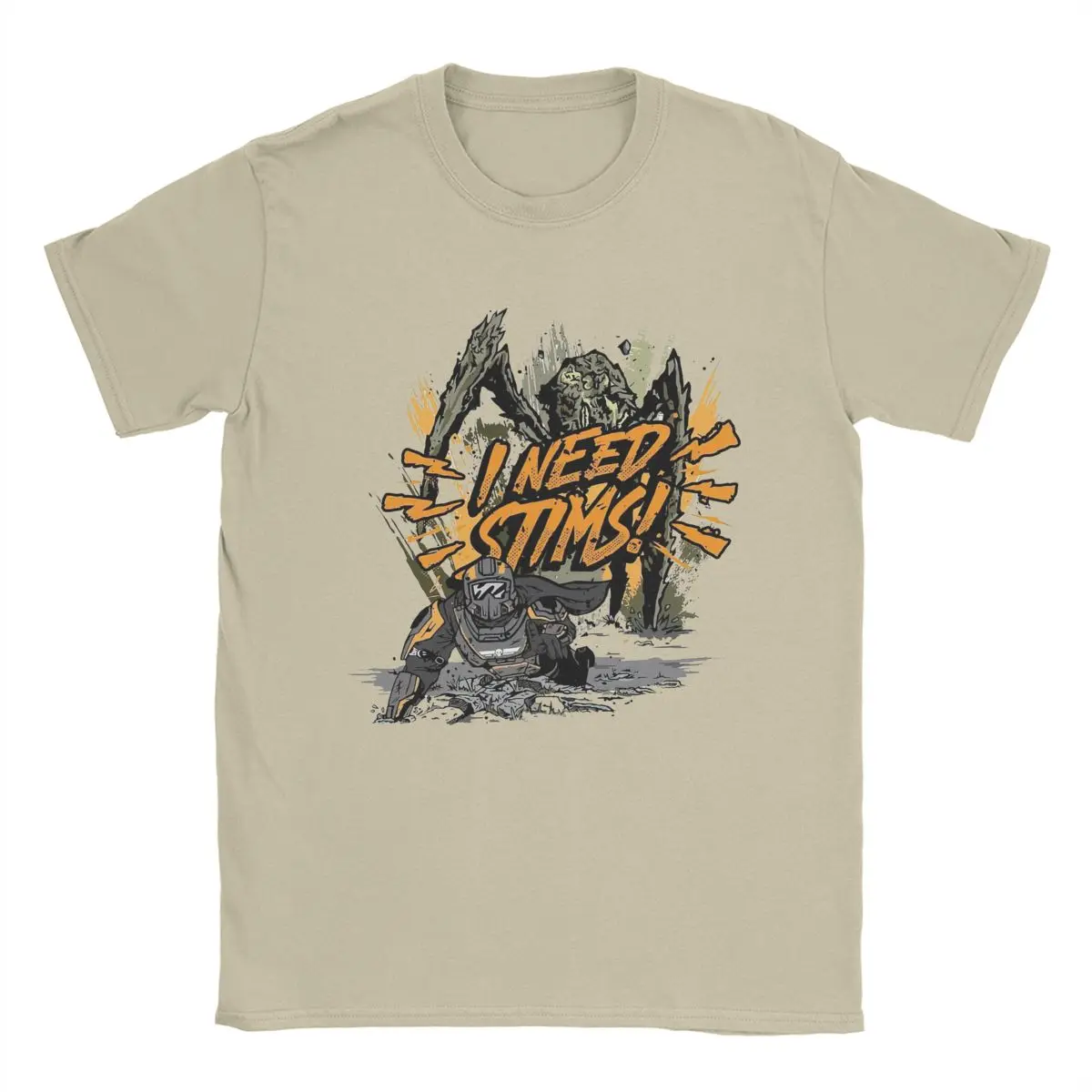 Helldivers 2 Ho Bisogno Di Stems T-Shirt Da Uomo In Cotone Novità T-Shirt Girocollo T-Shirt Manica Corta Vestiti Di Grandi Dimensioni