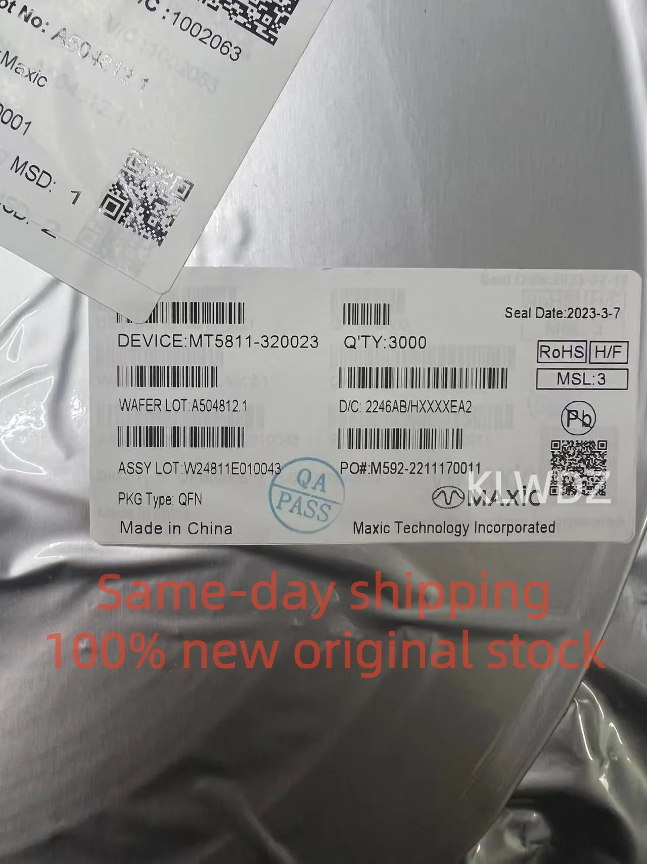 100% 새로운 오리지널 MT5811-320023 MTK QFN 재고 있음