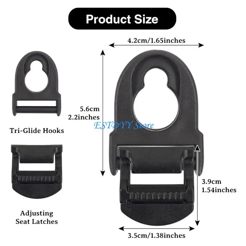 G6DE 4pcs 야외 다기능 버클 등반 Carabiner 버클 여행 및 등산을위한 키 체인 매달려