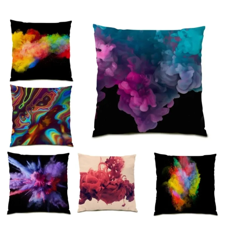 

Art Creativity Pillowcase Sofa Home Decor Morden Abstract Hug Pillow Cover Color Cushion Cover 45x45 Luxury Nordic Style DF1918