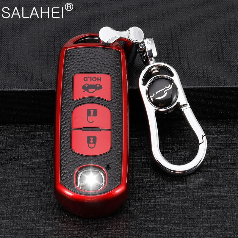 Tpu Car Key Case Per Mazda 2 3 5 6 Cx5 Cx7 Cx9 Miata Mx5 Axela Atenza Portachiavi Protector Bag Remote Fob Shell Cover Accessori