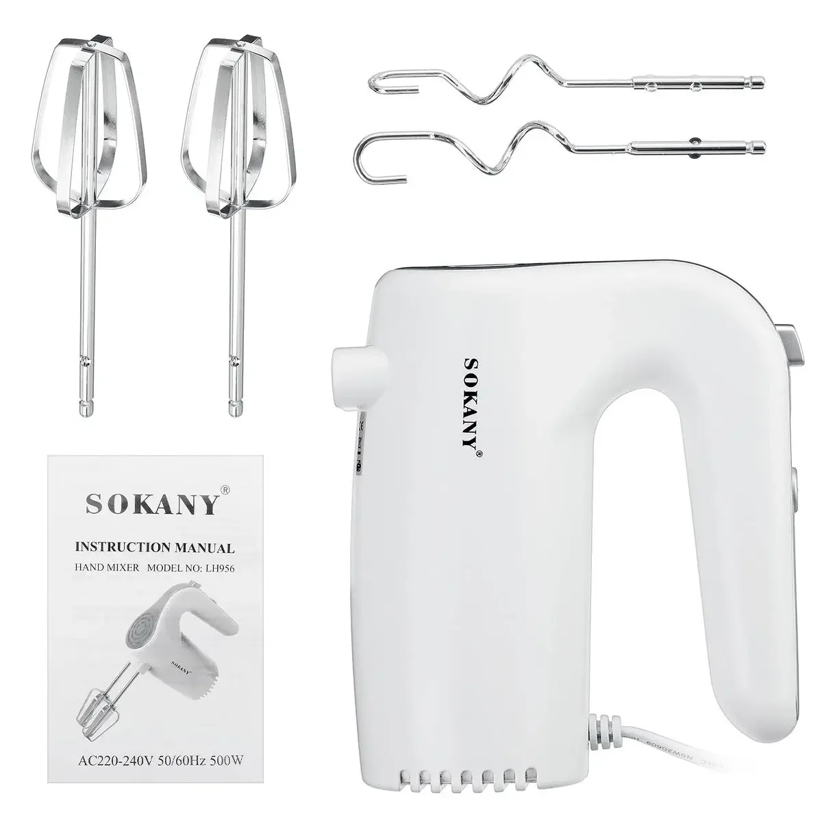 Electric Hand Mixer Whisk Egg Beater Cake Baking Home Handheld Small Automatic Mini Cream Food Whisk Blenders Kitchen 800/500W food mixer handheld blender