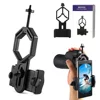 Cell Phone Adapter with Spring Clamp Mount Monocular Microscope Accessories Adapt Telescope Mobile Phone Clip Accessory Bracket 2