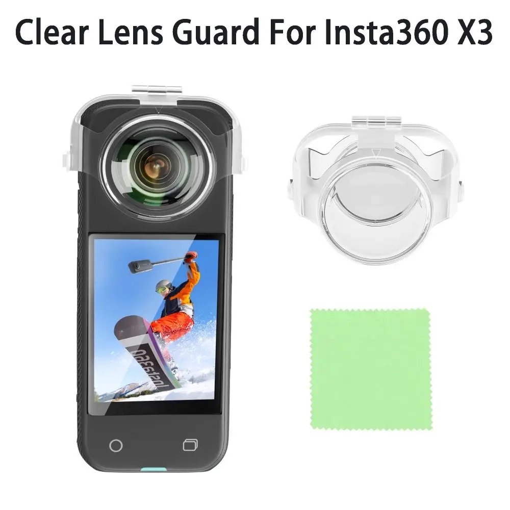 

Прозрачная крышка для объектива Insta360 X3, защитная крышка, прочная защитная крышка для объектива экшн-камеры, аксессуары для Insta360 X3