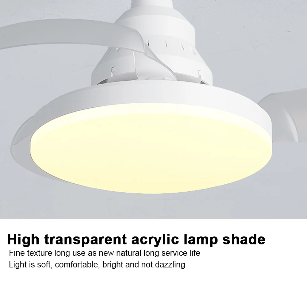 Portable Plastic Hanging Fan with LED Light for Bedroom Living Room