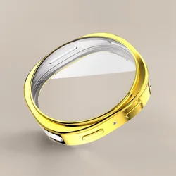 Flexible Soft TPU Full Protective Cover for Smartwatch with Screen Protector (Golden)