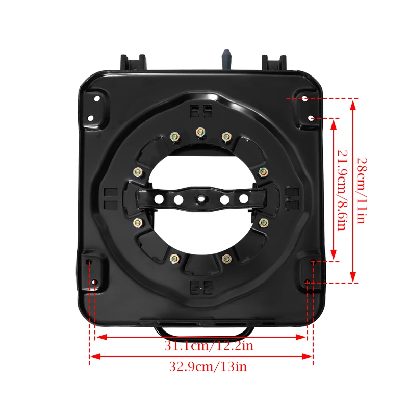 Hochbelastbare Sitzdrehbasis mit Schiebemechanismus, 3,0mm Stahlplatte Drehbare Sitzbasis 360 Grad Drehbar für Wohnmobil Van Camper Boot LKW Bus – Detail 4