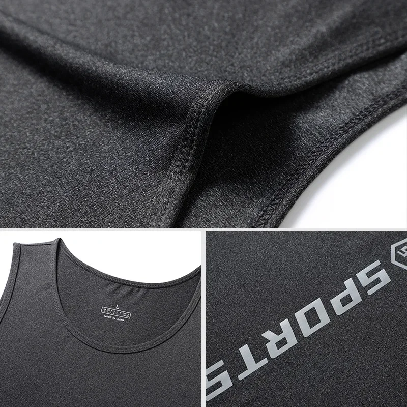 Summer fitness quick-drying sports vest men's sleeveless T-shirt men's vest basketball training wear running top