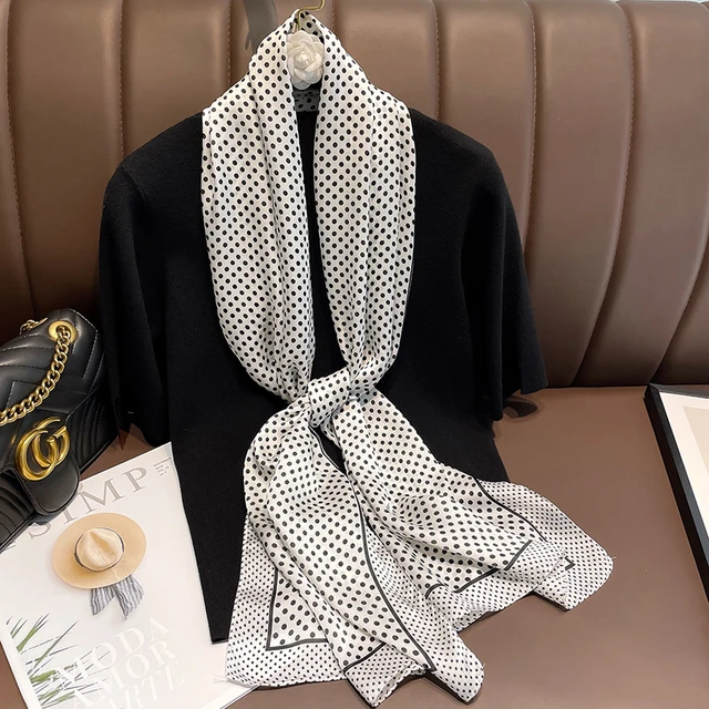 new spring ladies scarf high quality shawl silk fashion scarf headscarf  beach sunscreen bag headscarf scarf 40cm*160cm - AliExpress