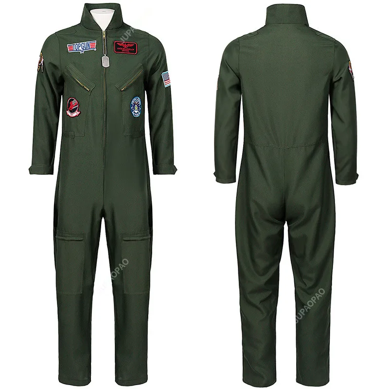 Top Gun Fantasia Anos 80 Casal Uniforme Cosplay Da Força Aérea