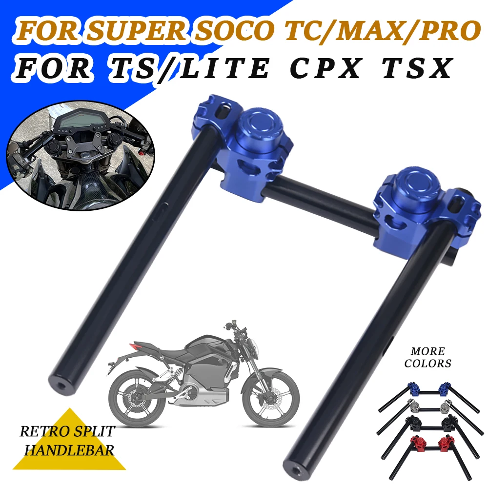 Accessori Moto Retro Split Manubrio Regolabile Manubrio Set Bar Kit Per Super Soco Ts Lite Tc Max Pro Cpx Tsx