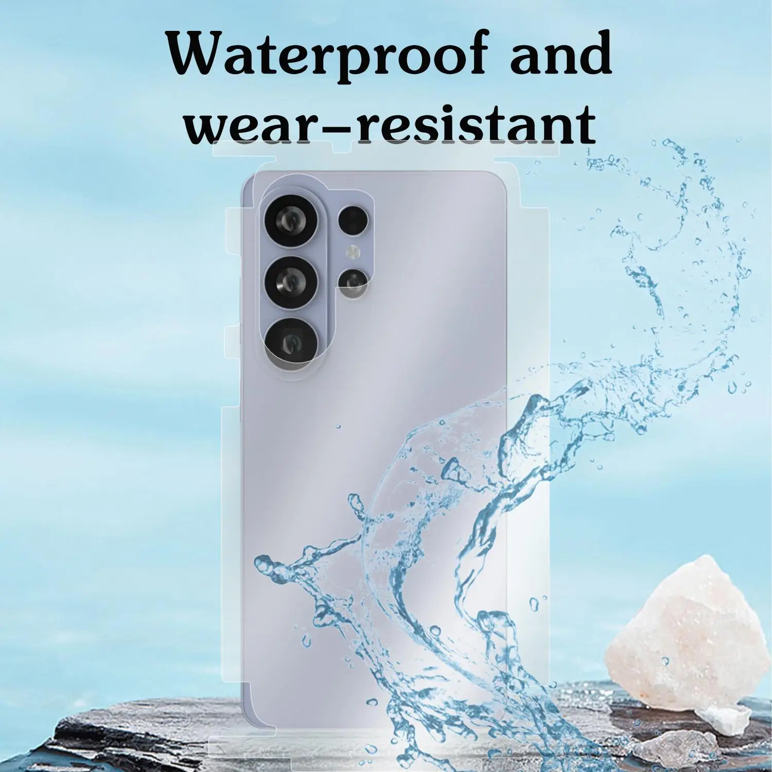 Full Coverage Clear/Matte Back Screen Protector with Anti-Scratch Frame