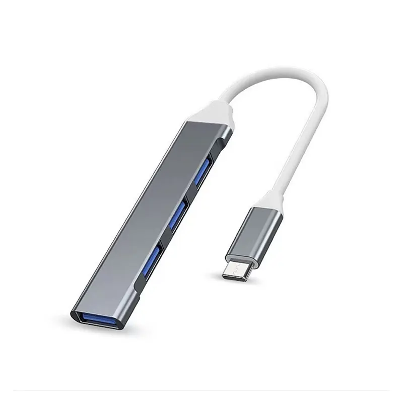Portable Multiport USB-C Hub with 4 USB Ports - Extension Adapter