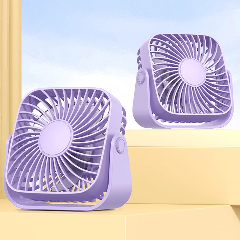 USB Mini Portable Fan - 3-Speed Quiet Desk Fan with 360° Adjustment