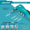 Libraton Heavy Duty Rivet Gun Pop Rivet Gun Set Professional Hand Riveter Manual Riveting Tool for Metal Wood and Plastic 4