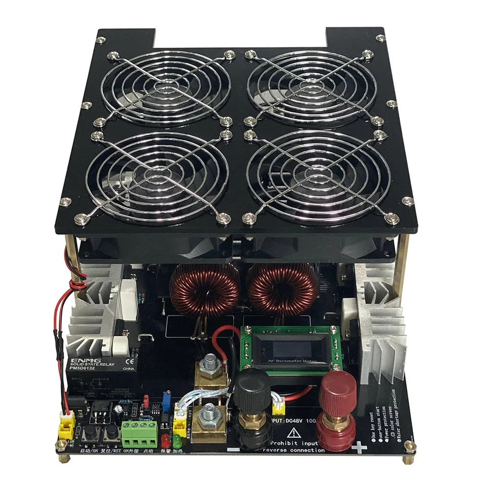 1000w Inductie Verwarming Module, ZVS Inductie Verwarming, Inductie Verwarming Module Mini Channel Coil Set Inductie Verwarming Module Hoge Frequentie Inductie Verwarming Board Module