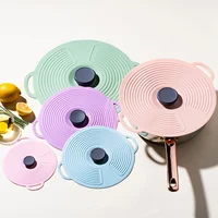 Reusable Self Sealing Lid Silicone Stretch Lids Universal Lid Silicone Bowl Pot Lid Silicone Cover Pan Cooking Food Fresh Cover 5