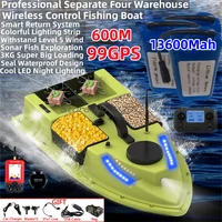 Professional Separate 4 Warehouse Radio Control Fishing Boat 600M 99GPS 3KG Load Auto Return Seal Waterproof  Sonar RC Bait Boat 1