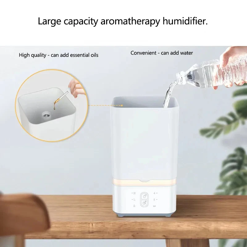 Lager Capacity High Life Touch Panel 5L Cool Mist Ultrasonic Humidifier for Home Office Diffuser Essential Oil Humidifying Spray 3