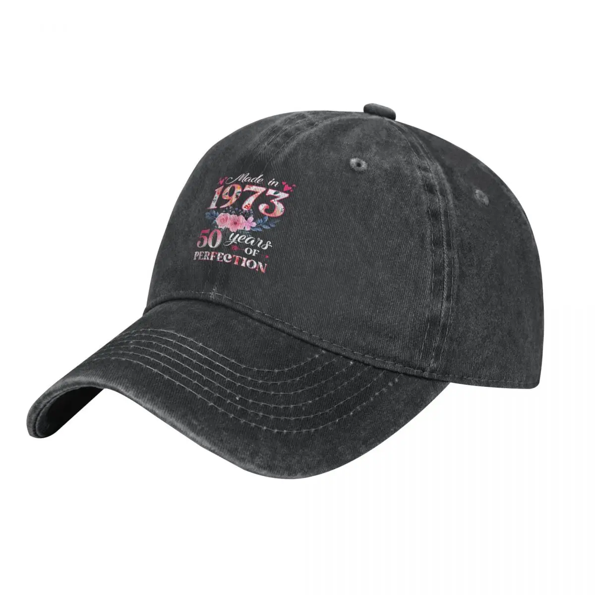 

Made In 1973 Denim Baseball Cap 50th Birthday Dad Men Women Casual Hip Hop Hats Spring Street Style Kpop Cheap Baseball Caps