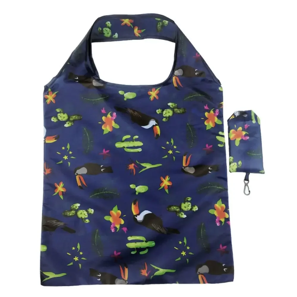 Eco-Friendly Reusable Foldable Shopping Bag - Durable & Washable Shoulder Tote