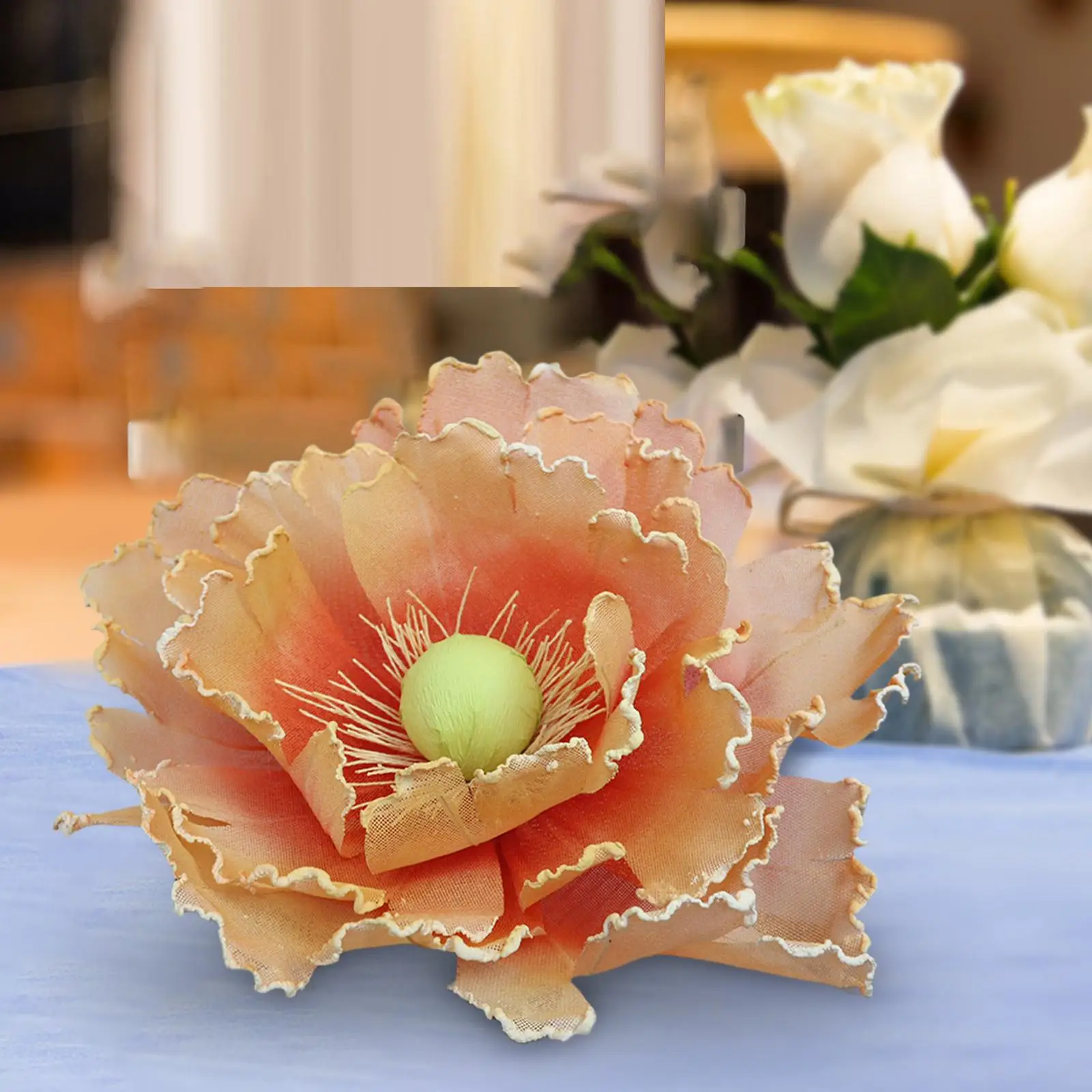 Artificial Flower Head Imitation Flower Blossom Flower Head Fake Flower for Party Wreath Bridal Baby Shower Holiday Bouquets