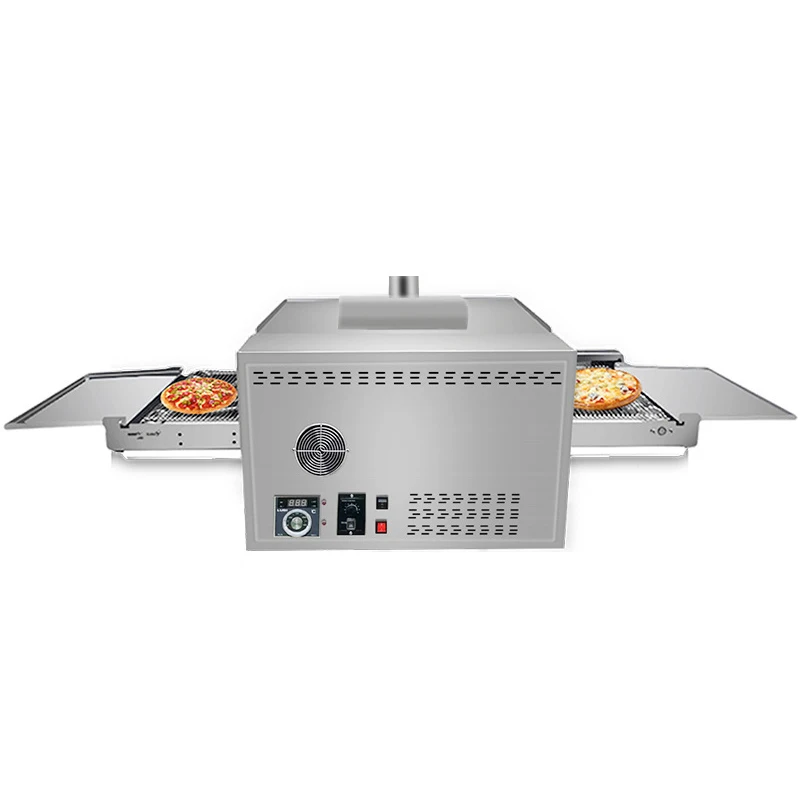 Electric Conveyor Pizza Oven Commercial 12 Inch Pizza Stove Oven Large Dispenser Cake Bread Pizza Making Machine 2
