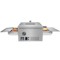 Electric Conveyor Pizza Oven Commercial 12 Inch Pizza Stove Oven Large Dispenser Cake Bread Pizza Making Machine 2
