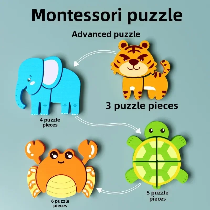Montessori 3D Animal Puzzle 5