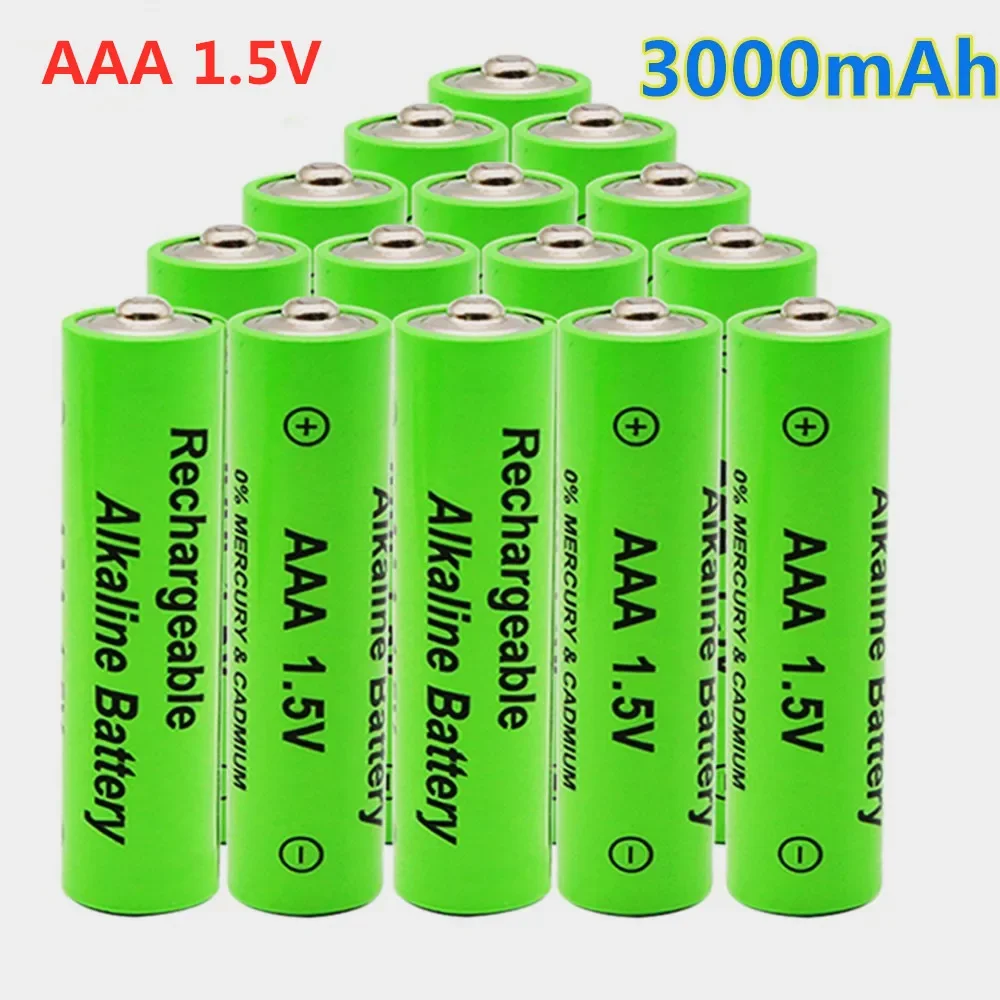 

Original 1.5V AAA Battery 3000mAh Rechargeable Battery NI-MH 1.5V AAA Battery for Clocks Mice Computers Toys So on+free Shipping