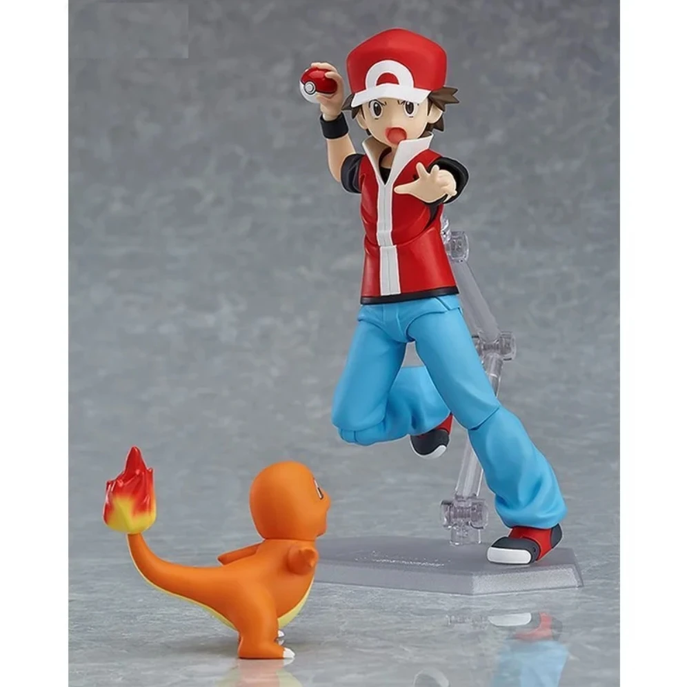 100% Original Figma 356 Pocket Monsters Pokemon Red Ash