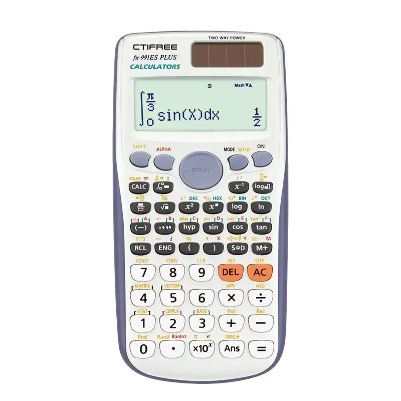 Electronic Calculator Calculator for 991ES-PLUS Original Scientific Calculator 417 Functions High School University Students Office Coin Battery