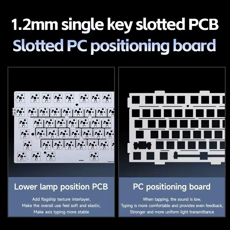 MCHOSE G75 Pro Mechanical Keyboard Customized 8000mAh Tri-mode Wireless Bluetooth RGB Hot Swap PBT Gasket E-sports for PC Gaming