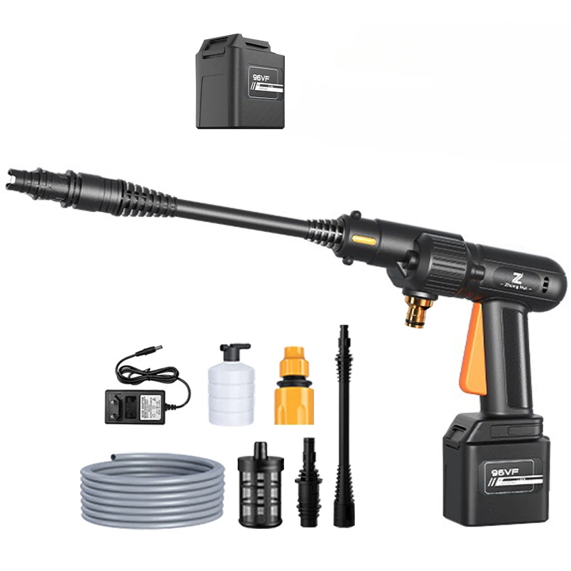 

600W Wireless Car Washer High Pressure Car Wash Washer Gun 25V 30000mah Li-ion Battery Washer Foam Generator Cleaning Water Gun
