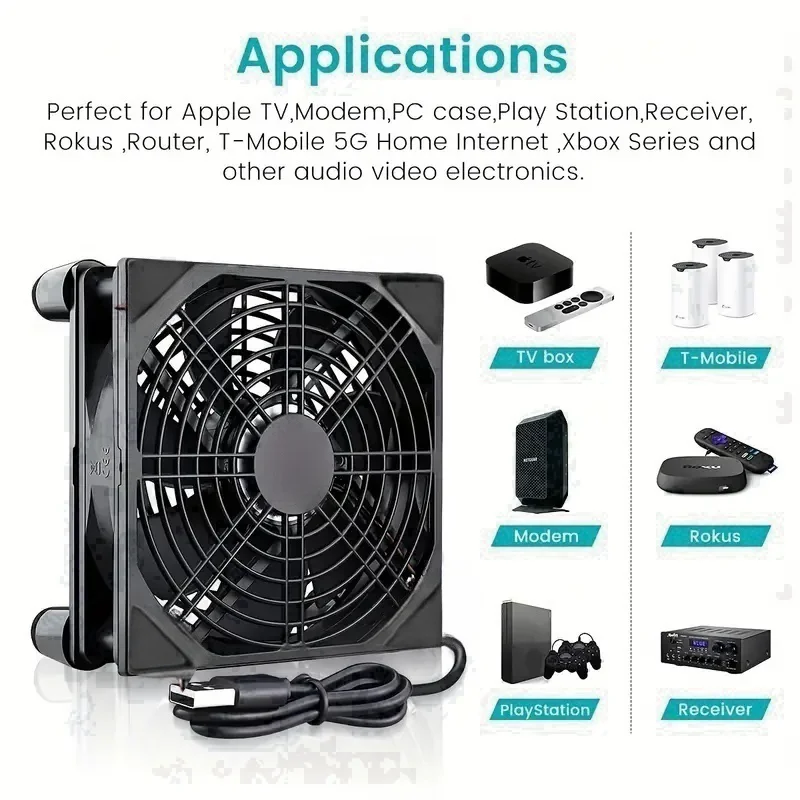 CX FUTRUE USB Interface Cooling Fan 5V 120MM ABS Laptop/Computer/Mobile Phone/Router Used Speed 1400 cooling fan mini fan mini exhaust fan